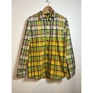 Rocawear Shirt Long Sleeve Button Up Plaid Classic Fit Men's Size L
